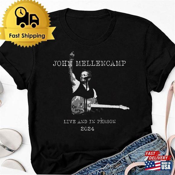 Other - John Mellencamp Tour Graphic Shirt Live And In Person 90S  Tee Unisex